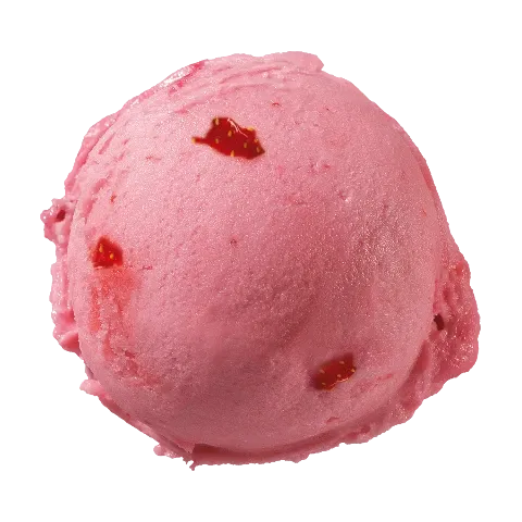 Eiskugel Erdbeer Sorbet