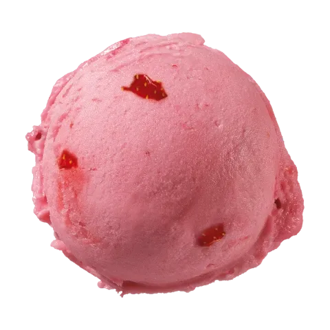 Eiskugel Erdbeer Sorbet