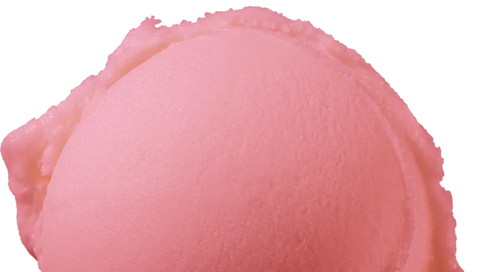 Eiskugel Himbeer Sorbet