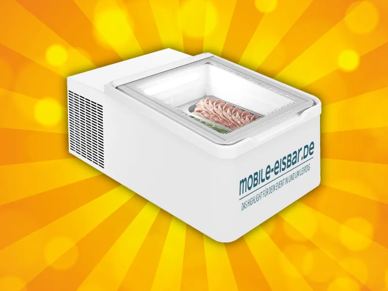 Mobile Eisbar Größe S mit 2 Eiswannen